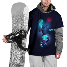 Накидка на куртку 3D с принтом TENNIS NEON  в Белгороде, 100% полиэстер |  | neon | sport | tennis | неон | неоновый | спорт | спортсмен | теннис