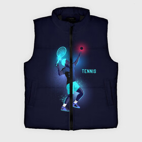 Мужской жилет утепленный 3D с принтом TENNIS NEON в Белгороде,  |  | neon | sport | tennis | неон | неоновый | спорт | спортсмен | теннис