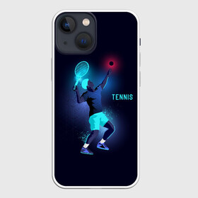 Чехол для iPhone 13 mini с принтом TENNIS NEON в Белгороде,  |  | neon | sport | tennis | неон | неоновый | спорт | спортсмен | теннис