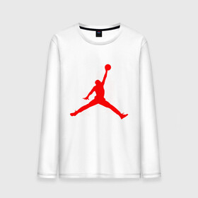 Мужской лонгслив хлопок с принтом MICHAEL JORDAN в Белгороде, 100% хлопок |  | 23 | bulls | chicago bulls | jordan | logo | michael jordan | paris saint germain | psg | red | sport | быки | джордан | лого | майкл джордан | псг | спорт | чигаго буллс