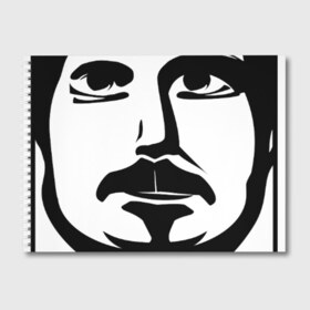 Альбом для рисования с принтом Technique Banger в Белгороде, 100% бумага
 | матовая бумага, плотность 200 мг. | Тематика изображения на принте: banger | gng | pasha | rap | street | style | technique