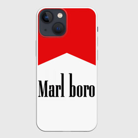 Чехол для iPhone 13 mini с принтом Мальборо в Белгороде,  |  | marlboro | мальборо | мода
