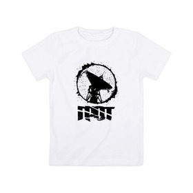 Детская футболка хлопок с принтом ГРОТ в Белгороде, 100% хлопок | круглый вырез горловины, полуприлегающий силуэт, длина до линии бедер | grot | logo | music | rap | rus | rus rap | грот | лого | музыка | реп
