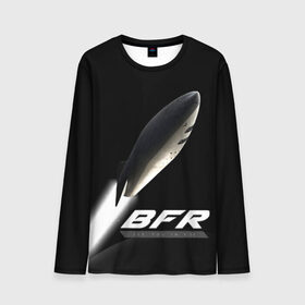 Мужской лонгслив 3D с принтом BFR (Big Falcon Rocket) в Белгороде, 100% полиэстер | длинные рукава, круглый вырез горловины, полуприлегающий силуэт | Тематика изображения на принте: bfr | big falcon rocket | elon musk | falcon 9 | falcon heavy | spacex | илон маск | космический корабль | космос | ракета