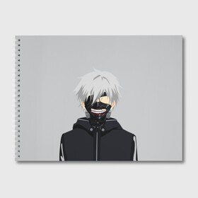 Альбом для рисования с принтом Kaneki Ken в Белгороде, 100% бумага
 | матовая бумага, плотность 200 мг. | ghoul | kaneki | ken | tokyo | гуль | канеки | кен | токийский