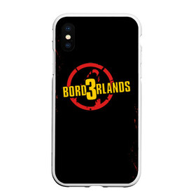 Чехол для iPhone XS Max матовый с принтом BORDERLANDS 3 в Белгороде, Силикон | Область печати: задняя сторона чехла, без боковых панелей | Тематика изображения на принте: 2k | apocalypsis | borderlands | borderlands 3 | fanstastic | game | logo | pandora | play | апокалипсис | бордерлендс | игра | лого | пандора | фантастика