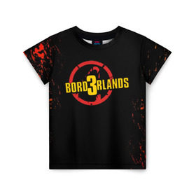 Детская футболка 3D с принтом BORDERLANDS 3 в Белгороде, 100% гипоаллергенный полиэфир | прямой крой, круглый вырез горловины, длина до линии бедер, чуть спущенное плечо, ткань немного тянется | Тематика изображения на принте: 2k | apocalypsis | borderlands | borderlands 3 | fanstastic | game | logo | pandora | play | апокалипсис | бордерлендс | игра | лого | пандора | фантастика