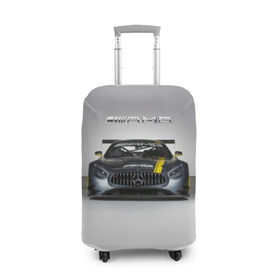 Чехол для чемодана 3D с принтом AMG Motorsport в Белгороде, 86% полиэфир, 14% спандекс | двустороннее нанесение принта, прорези для ручек и колес | amg | car | mercedes benz | mersedes | motorsport | power | race | автомобиль | автоспорт | гонка | мерседес | мощь