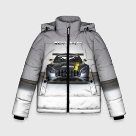 Зимняя куртка для мальчиков 3D с принтом AMG Motorsport в Белгороде, ткань верха — 100% полиэстер; подклад — 100% полиэстер, утеплитель — 100% полиэстер | длина ниже бедра, удлиненная спинка, воротник стойка и отстегивающийся капюшон. Есть боковые карманы с листочкой на кнопках, утяжки по низу изделия и внутренний карман на молнии. 

Предусмотрены светоотражающий принт на спинке, радужный светоотражающий элемент на пуллере молнии и на резинке для утяжки | amg | car | mercedes benz | mersedes | motorsport | power | race | автомобиль | автоспорт | гонка | мерседес | мощь