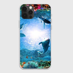 Чехол для iPhone 12 Pro Max с принтом Дельфины в Белгороде, Силикон |  | fish | аква | аквариум | вода | кораллы | море | океан | ракушки | рыбки | рыбы