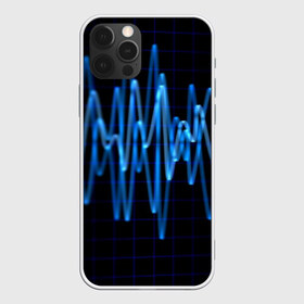 Чехол для iPhone 12 Pro Max с принтом Электро стиль в Белгороде, Силикон |  | Тематика изображения на принте: music | абстракция | книга | листы | музыка | музыкальный | ноты | произведение | страница | тетрадь | эквалайзер | электро