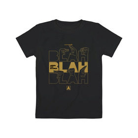 Детская футболка хлопок с принтом Blah blah blah Armin в Белгороде, 100% хлопок | круглый вырез горловины, полуприлегающий силуэт, длина до линии бедер | armin van buuren | blah | blah blah blah | van buuren | армин | армин ван бюрен | ван бюрен