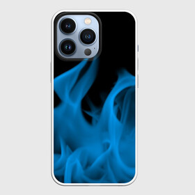 Чехол для iPhone 13 Pro с принтом Синий огонь в Белгороде,  |  | fire | flame | in fire | smoke | в огне | дым | огненный | огонь | текстуры