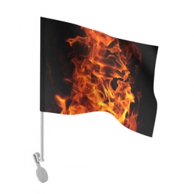 Флаг для автомобиля с принтом огонь в Белгороде, 100% полиэстер | Размер: 30*21 см | fire | flame | in fire | smoke | в огне | дым | огненный | огонь | текстуры