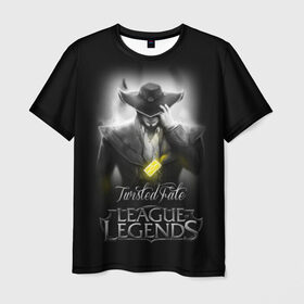 Мужская футболка 3D с принтом League of Legends,Twisted Fate в Белгороде, 100% полиэфир | прямой крой, круглый вырез горловины, длина до линии бедер | Тематика изображения на принте: league of legends | lol | twisted fate | игры | киберспорт | компьютерные игры | лига легенд | твистед фэйт
