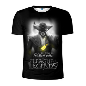 Мужская футболка 3D спортивная с принтом League of Legends,Twisted Fate в Белгороде, 100% полиэстер с улучшенными характеристиками | приталенный силуэт, круглая горловина, широкие плечи, сужается к линии бедра | Тематика изображения на принте: league of legends | lol | twisted fate | игры | киберспорт | компьютерные игры | лига легенд | твистед фэйт