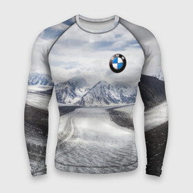 Мужской рашгард 3D с принтом BMW в Белгороде,  |  | bmw | clouds | ice | mountains | prestige | road | sky | snow | бмв | горы | дорога | лед | небо | облака | престиж | снег