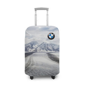 Чехол для чемодана 3D с принтом BMW в Белгороде, 86% полиэфир, 14% спандекс | двустороннее нанесение принта, прорези для ручек и колес | bmw | clouds | ice | mountains | prestige | road | sky | snow | бмв | горы | дорога | лед | небо | облака | престиж | снег