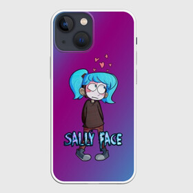 Чехол для iPhone 13 mini с принтом Sally Face в Белгороде,  |  | sally face | игра | компьютерная игра | лицо | маска | протез | сали фейс | салли фейс | школа | шрамы