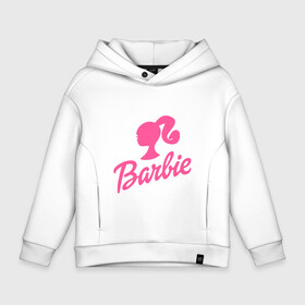 Детское худи Oversize хлопок с принтом Barbie в Белгороде, френч-терри — 70% хлопок, 30% полиэстер. Мягкий теплый начес внутри —100% хлопок | боковые карманы, эластичные манжеты и нижняя кромка, капюшон на магнитной кнопке | Тематика изображения на принте: barbara | barbie | beauty | doll | girl | idol | perfect | pink | pop | toy | usa | woman | барбара | барби | девушка | игрушка | кукла | поп идол | розовый | силуэт | сша