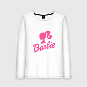 Женский лонгслив хлопок с принтом Barbie в Белгороде, 100% хлопок |  | barbara | barbie | beauty | doll | girl | idol | perfect | pink | pop | toy | usa | woman | барбара | барби | девушка | игрушка | кукла | поп идол | розовый | силуэт | сша