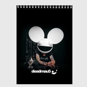 Скетчбук с принтом Deadmau5 в Белгороде, 100% бумага
 | 48 листов, плотность листов — 100 г/м2, плотность картонной обложки — 250 г/м2. Листы скреплены сверху удобной пружинной спиралью | dead | deadmau5 | dj | electro | house | joel | mouse | progressive | thomas | zimmerman | дедмаус | джоэль | диджей | мёртвая | мышь | прогрессив | томас | хаус | циммерман | электро