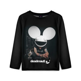 Детский лонгслив 3D с принтом Deadmau5 в Белгороде, 100% полиэстер | длинные рукава, круглый вырез горловины, полуприлегающий силуэт
 | dead | deadmau5 | dj | electro | house | joel | mouse | progressive | thomas | zimmerman | дедмаус | джоэль | диджей | мёртвая | мышь | прогрессив | томас | хаус | циммерман | электро