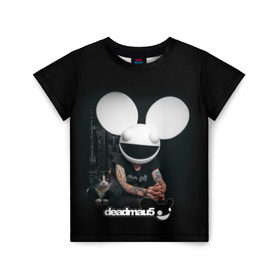 Детская футболка 3D с принтом Deadmau5 в Белгороде, 100% гипоаллергенный полиэфир | прямой крой, круглый вырез горловины, длина до линии бедер, чуть спущенное плечо, ткань немного тянется | Тематика изображения на принте: dead | deadmau5 | dj | electro | house | joel | mouse | progressive | thomas | zimmerman | дедмаус | джоэль | диджей | мёртвая | мышь | прогрессив | томас | хаус | циммерман | электро