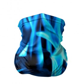 Бандана-труба 3D с принтом Синий огонь в Белгороде, 100% полиэстер, ткань с особыми свойствами — Activecool | плотность 150‒180 г/м2; хорошо тянется, но сохраняет форму | fire | flame | in fire | smoke | в огне | дым | огненный | огонь | текстуры