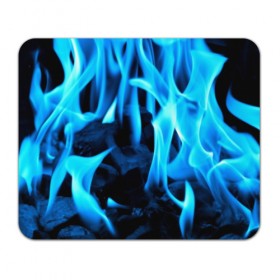 Коврик прямоугольный с принтом Синий огонь в Белгороде, натуральный каучук | размер 230 х 185 мм; запечатка лицевой стороны | fire | flame | in fire | smoke | в огне | дым | огненный | огонь | текстуры
