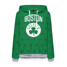 Женская толстовка 3D с принтом Boston Celtics в Белгороде, 100% полиэстер  | двухслойный капюшон со шнурком для регулировки, мягкие манжеты на рукавах и по низу толстовки, спереди карман-кенгуру с мягким внутренним слоем. | boston | boston celtics | celtics | бостон | бостон селтикс