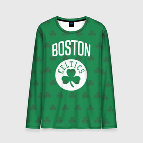 Мужской лонгслив 3D с принтом Boston Celtics в Белгороде, 100% полиэстер | длинные рукава, круглый вырез горловины, полуприлегающий силуэт | boston | boston celtics | celtics | бостон | бостон селтикс