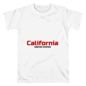 Мужская футболка хлопок с принтом USA - California в Белгороде, 100% хлопок | прямой крой, круглый вырез горловины, длина до линии бедер, слегка спущенное плечо. | america | california | california city | california republic | usa | америка | калифорния | соединенные штаты | сша | штат