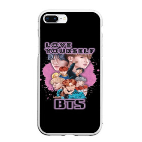 Чехол для iPhone 7Plus/8 Plus матовый с принтом Bts Army Art в Белгороде, Силикон | Область печати: задняя сторона чехла, без боковых панелей | bangtan | boy | j hope | jimin | jin | jungkook | korea | luv | rm | suga | v | with | бтс | кей | поп