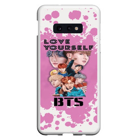 Чехол для Samsung S10E с принтом Bts Army Art в Белгороде, Силикон | Область печати: задняя сторона чехла, без боковых панелей | bangtan | boy | j hope | jimin | jin | jungkook | korea | luv | rm | suga | v | with | бтс | кей | поп