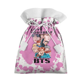 Подарочный 3D мешок с принтом Bts Army Art в Белгороде, 100% полиэстер | Размер: 29*39 см | bangtan | boy | j hope | jimin | jin | jungkook | korea | luv | rm | suga | v | with | бтс | кей | поп