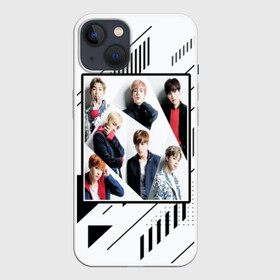 Чехол для iPhone 13 с принтом BTS в Белгороде,  |  | bangtan | boy | j hope | jimin | jin | jungkook | korea | luv | rm | suga | v | with | бтс | кей | поп