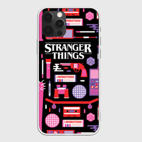 Чехол для iPhone 12 Pro с принтом STRANGER THINGS STARTER PACK в Белгороде, силикон | область печати: задняя сторона чехла, без боковых панелей | 11 | eleven | logo | netflix | pack | starter | stranger | things | дела | крайне | лого | логотип | одинадцать | одиннадцать | очень | пак | события | стартер | странные | стренджер