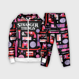 Детский костюм 3D с принтом STRANGER THINGS STARTER PACK в Белгороде,  |  | 11 | eleven | logo | netflix | pack | starter | stranger | things | дела | крайне | лого | логотип | одинадцать | одиннадцать | очень | пак | события | стартер | странные | стренджер