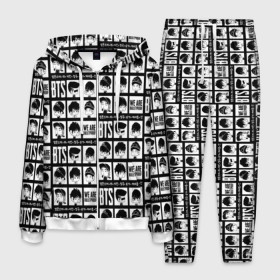 Мужской костюм 3D с принтом BTS Pop art в Белгороде, 100% полиэстер | Манжеты и пояс оформлены тканевой резинкой, двухслойный капюшон со шнурком для регулировки, карманы спереди | Тематика изображения на принте: bangtan | boy | j hope | jimin | jin | jungkook | korea | luv | rm | suga | v | with | бтс | кей | поп