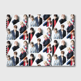 Альбом для рисования с принтом BTS Collage в Белгороде, 100% бумага
 | матовая бумага, плотность 200 мг. | bangtan | boy | j hope | jimin | jin | jungkook | korea | luv | rm | suga | v | with | бтс | кей | поп