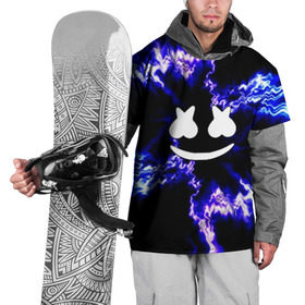 Накидка на куртку 3D с принтом Marshmello DJ в Белгороде, 100% полиэстер |  | christopher comstock | dj | marshmello | music | диджей | клубная музыка | клубняк | крис комсток | логотип | маршмеллоу | музыка