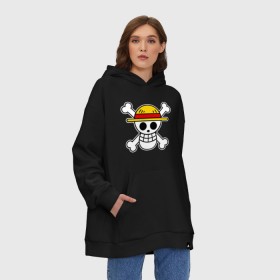 Худи SuperOversize хлопок с принтом One Piece в Белгороде, 70% хлопок, 30% полиэстер, мягкий начес внутри | карман-кенгуру, эластичная резинка на манжетах и по нижней кромке, двухслойный капюшон
 | monkey d. luffy | one piece | tony tony chopper | аниме | большой куш | ван пис | ванпис | манга | манки д. луффи | пираты | пираты соломенной шляпы | тони тони чоппер