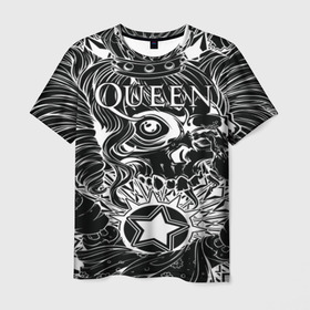 Мужская футболка 3D с принтом Queen в Белгороде, 100% полиэфир | прямой крой, круглый вырез горловины, длина до линии бедер | bohemian | brian | freddie | john | mercury | must go on | queen | rhapsody | roger | taylor | the miracle | the show | роджер тейлор | фредди меркьюри