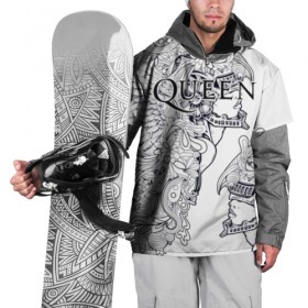 Накидка на куртку 3D с принтом Queen в Белгороде, 100% полиэстер |  | bohemian | brian | freddie | john | mercury | must go on | queen | rhapsody | roger | taylor | the miracle | the show | роджер тейлор | фредди меркьюри