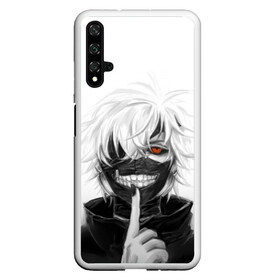 Чехол для Honor 20 с принтом Kaneki Ken в Белгороде, Силикон | Область печати: задняя сторона чехла, без боковых панелей | Тематика изображения на принте: anteiku | ghoul | kaneki | ken | tokyo | антейку | гуль | канеки | кен | токийский