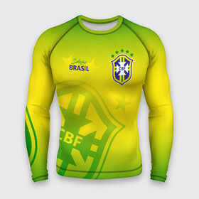 Мужской рашгард 3D с принтом Бразилия в Белгороде,  |  | Тематика изображения на принте: brasil | brazil | бразилия | бразильская сборная | сборная бразилии | сборная бразилии по футболу | сборные | форма | футбол | футбольные сборные | чемпионат мира