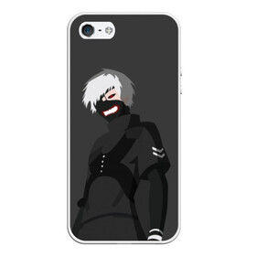 Чехол для iPhone 5/5S матовый с принтом Kaneki Ken в Белгороде, Силикон | Область печати: задняя сторона чехла, без боковых панелей | anteiku | ghoul | kaneki | ken | tokyo | антейку | гуль | канеки | кен | токийский