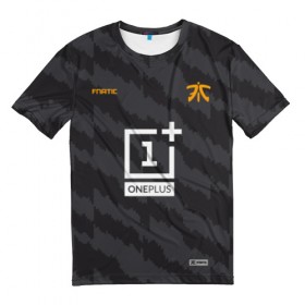 Мужская футболка 3D с принтом Fnatic - Jersey pro 2019 в Белгороде, 100% полиэфир | прямой крой, круглый вырез горловины, длина до линии бедер | 0x000000123 | csgo | fnatic | ксго | фнатик