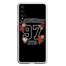 Чехол для Honor 20 с принтом JUNGKOOK 97 BTS в Белгороде, Силикон | Область печати: задняя сторона чехла, без боковых панелей | bangtan | bighit | boy | fake love | j hope | jimin | jin | jungkook | korea | kpop | live | luv | mic drop | rm | suga | v | with | бтс | кей | поп